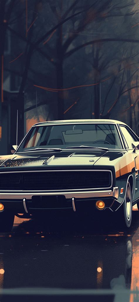 1970 Dodge Charger Art Wallpapers Cool Cars Wallpaper Iphone