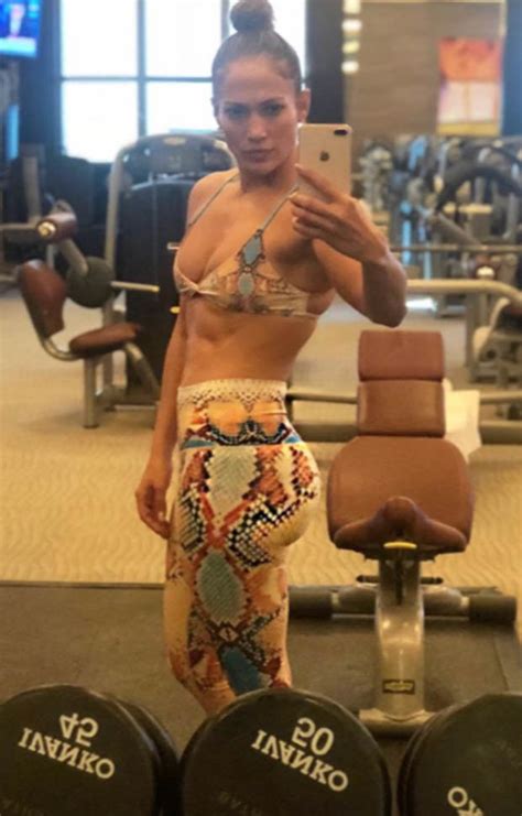 Jennifer Lopez Instagram Jlo Rocks Minuscule Sports Bra And Leggings