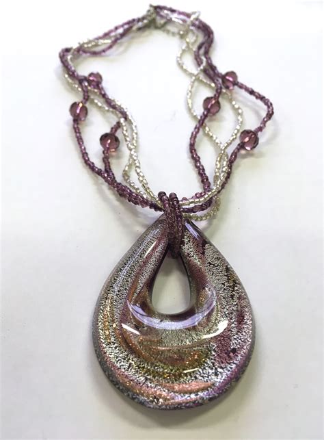Venetian Moonlight Murano Glass Necklace