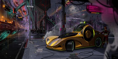 Cyberpunk Concept Car by Matt Tkocz : r/Cyberpunk