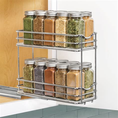Lynk 430422ds2 Professional Roll Out Spice Drawer 2 Tier Spice Rack