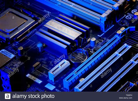 Computer Motherboard Hardware Stock Photo Alamy
