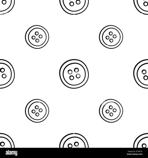 Seamless Pattern With Clothing Buttons Vector Illustration Stock