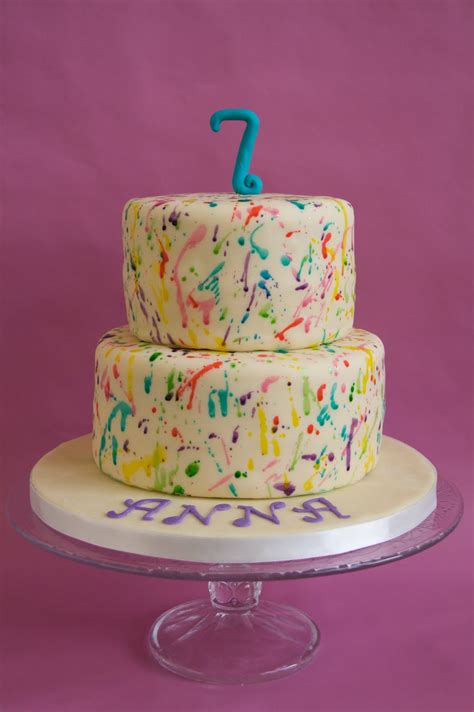 Sweet Cake Design Paint Splatter Cake