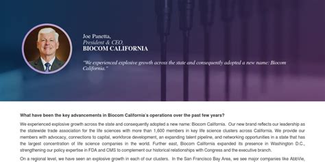Biocom California Interview United States Life Sciences 2022