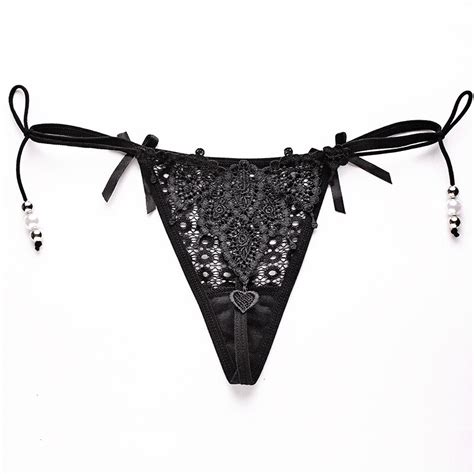 Personality Women Sexy Thong Panties Female Lace G String Underwear Low