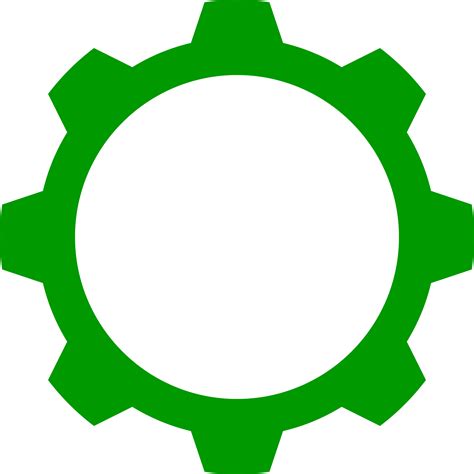 Filegreen Cogwheelsvg Clipart Best Clipart Best