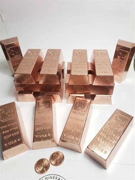 1 Lb Copper Ingot 999 Fine Copper 16 Oz Copper Bar Bullion Etsy