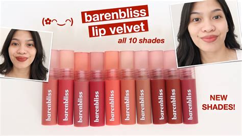 Barenbliss Lip Velvet Review Swatches All Shades Lip Serum Ratu Adellya Youtube