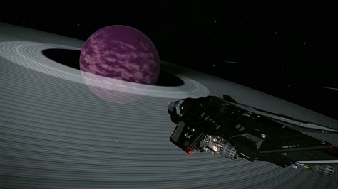 Purple Gas Giant With Large Rings Gas Giant Large Ring Dangerous