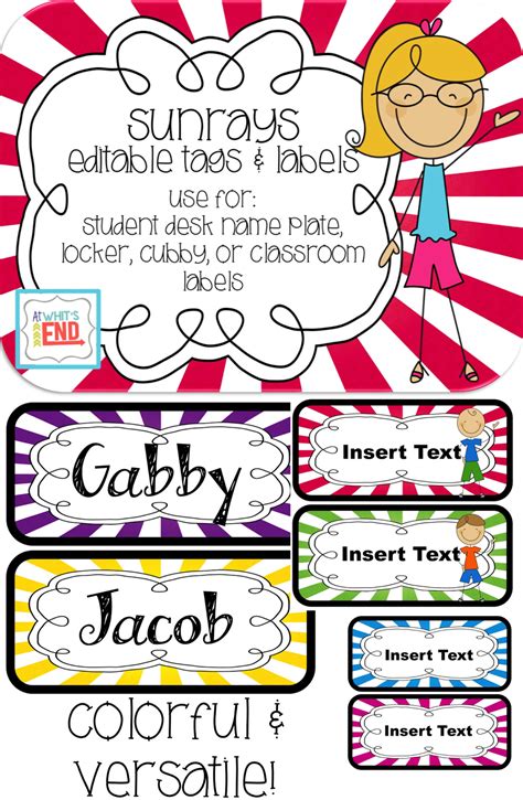 Two Back To School Freebies At Whits End Classroom Labels