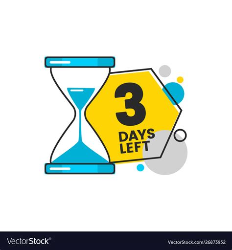 Three Days Left Sale Banner With A Timer And Digit