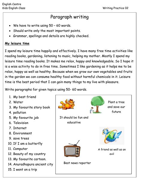 💌 Paragraph Writing Topics For Kids 20 Prompts For Opinion Writing
