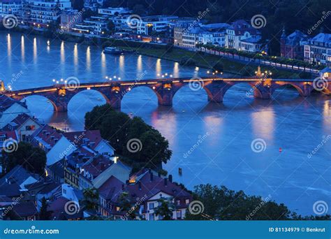 Karl Theodor Bridge In Heidelberg Stock Image Image Of Landmark