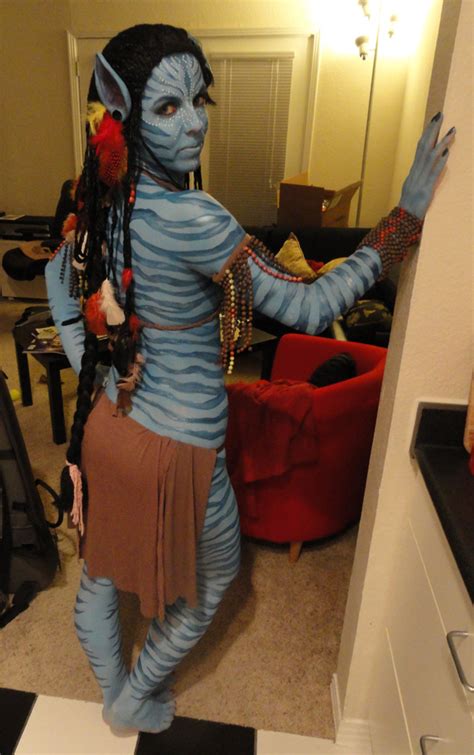 Neytiri From Avatar Costume With Body Paint Breanna Cooke