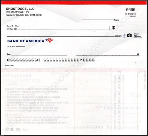 Bank Of America Personal Check Creative Cv Template American Express