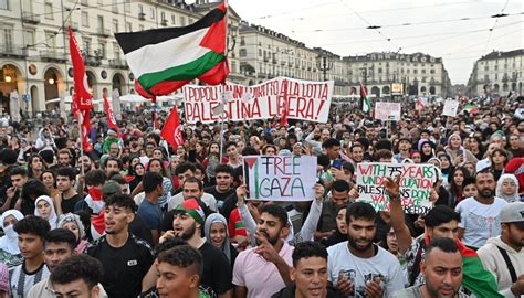 Giornata Di Manifestazioni Pro Palestina In Italia Da Milano A Torino