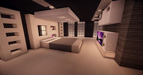 Minecraft Modern Bedroom Detail With Full Wallpapers ★★★ All Simple