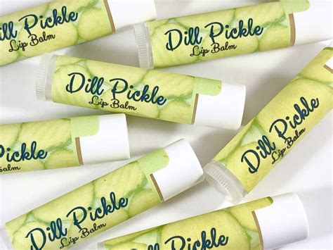Dill Pickle Lip Balm Funny Chapstick Fun Flavored Lip Balm Etsy