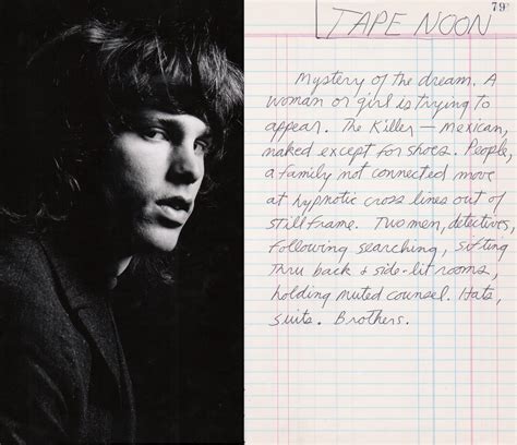 Jim Morrison The Doors Original Handwritten Poem And Joel Brodsky