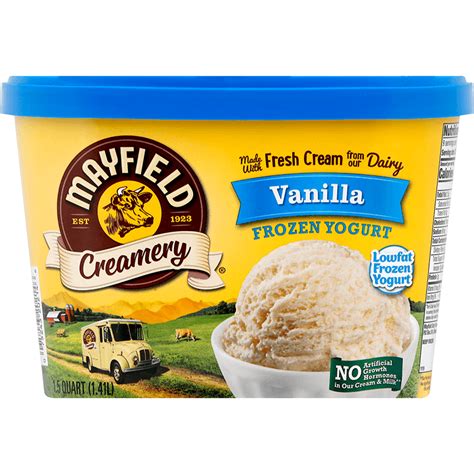 Vanilla Frozen Yogurt 15 Quart Mayfield Dairy Farms