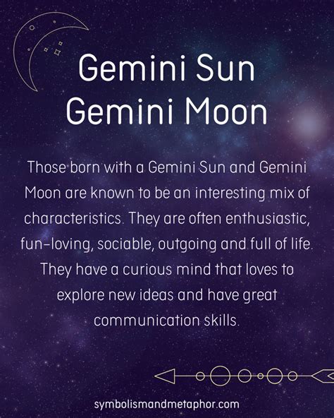 12 Gemini Sun Gemini Moon Personality Traits