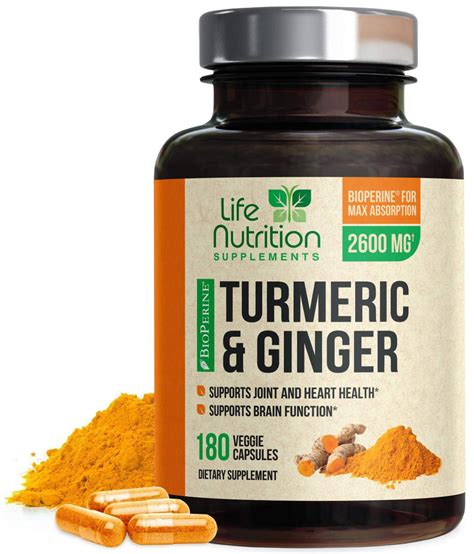 Turmeric Curcumin With Ginger Bioperine Curcuminoids Mg
