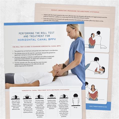 Performing The Roll Test And Treatment For Horizontal Canal Bppv Adult And Pediatric Printable