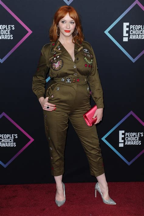 Christina Hendricks Salutes The Troops At The 2018 Peoples Choice