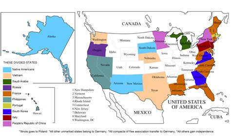 Us Map Divided By Region Map