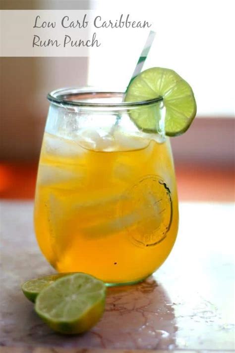 Whiskey has zero to low calorie and carb count which prevents unwanted weight gain and the low sugar count is known to break down and convert drinking bourbon keeps the blood circulation to the brain intact and ensures that there are no clots and blockages; Low Carb Caribbean Rum Punch Cocktail Recipe - lowcarb-ology