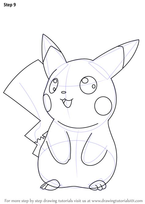 Learn How To Draw Ninja Pikachu From Pokemon Pokemon Step By Step