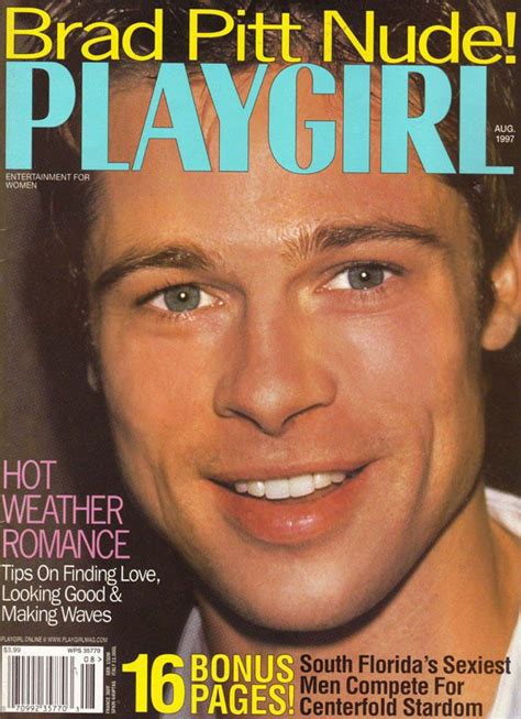 Award Winning Actors Who Also Have Playgirl Covers Brad Pitt
