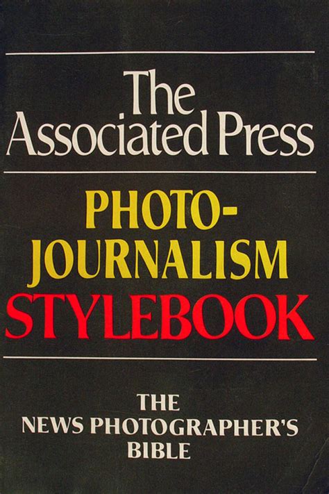 The Associated Press Photo Journalisn Stylebook Book By Brian Horton 1990 At Wolfgang S