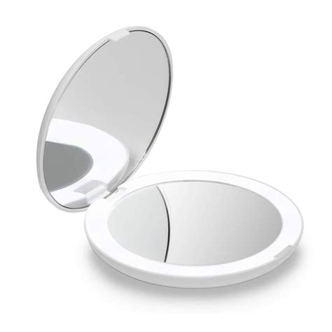 Fanciis Lighted Compact Travel Makeup Mirror Is On Sale On Amazon