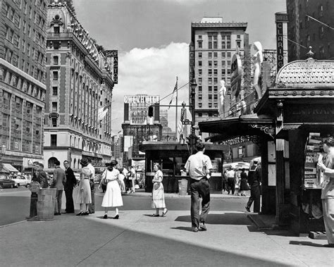 1950s New York City Times Square West Photograph By Vintage Images