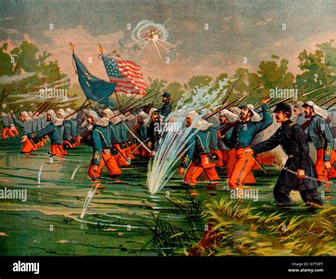 Battle Of Antietam September 17 1862 Usa Civil War Stock Photo Alamy