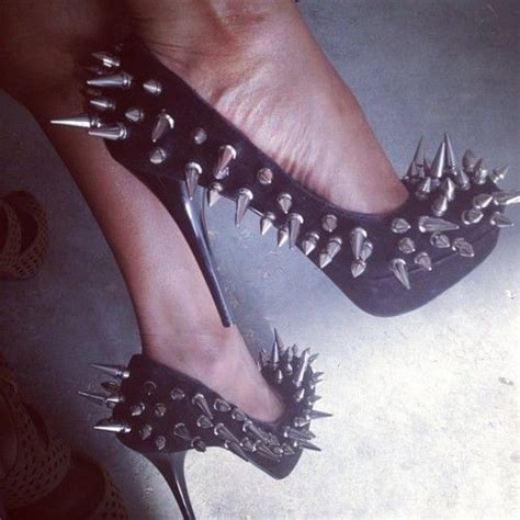Spikes To The Maxxx Heels Goth Shoes Spike Heels