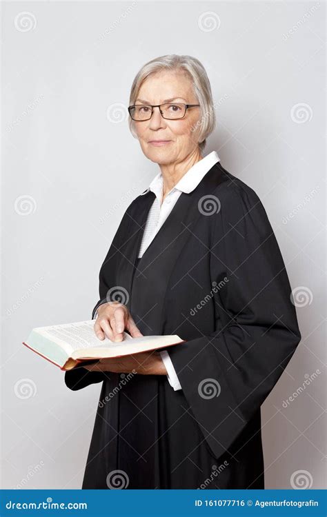 Female Judge Lawyer Advocate Gown Stock Photo Image Of Counsellor