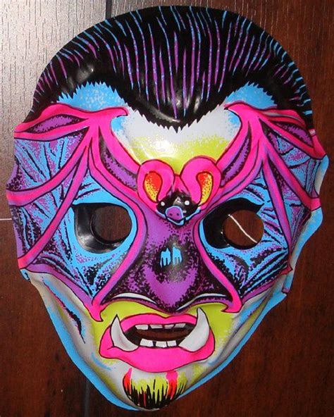 Vintage Vampire Bat Halloween Mask Ben Cooper Collegeville Etsy