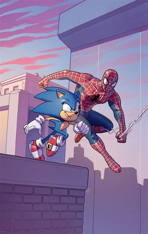Sonic And Spider Man Art By Evan Stanley Sonicthehedgehog