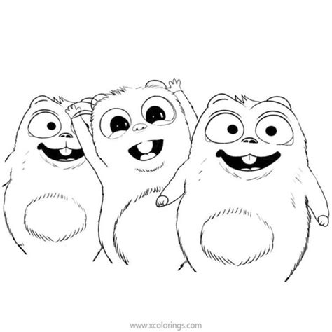 Grizzy And The Lemmings Coloring Pages Grizzy The Bear