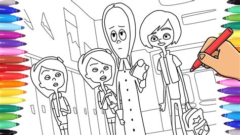 Free coloring pages addams family. Addams Family Coloring Pages