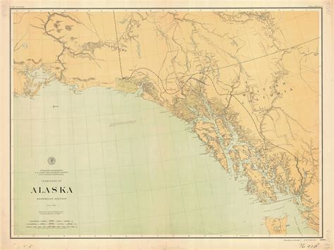 Historical Nautical Chart Alaska Southeast Section Alaska Southeast