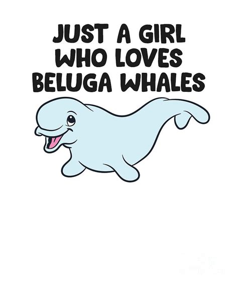 Just A Girl Who Loves Beluga Whales Tapestry Textile By Eq Designs