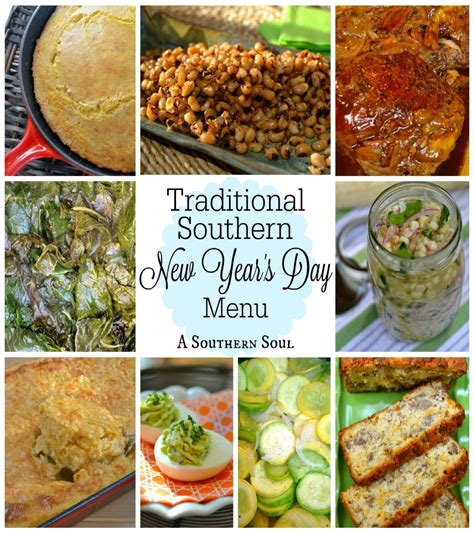 Need ideas for christmas dinner? Traditional Southern New Year's Day Menu - A Southern Soul