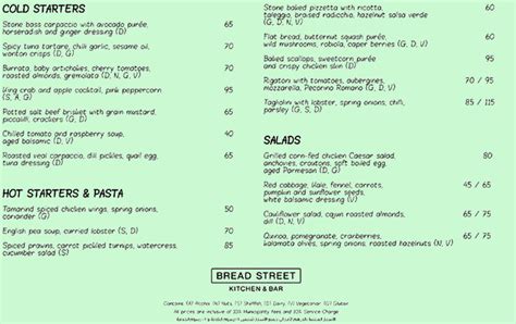 Показать все food & dessert beverage happy hour. Bread Street Kitchen & Bar, Atlantis The Palm, Dubai ...