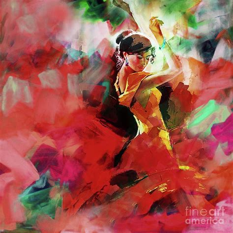 Spanish Dance Painting By Gull G Pixels