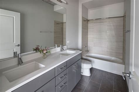A wide variety of floor standing bathroom base cabinets options are available to you, such as project solution capability, warranty, and door material. Modern Master Bathroom with Corian counters & Drop-In ...