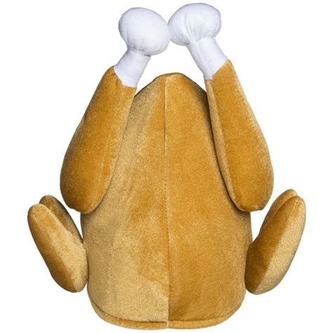 Roasted Turkey Hat Thanksgiving Costume Roast Chicken Raw Poultry Bird